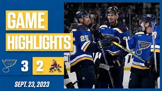 Game Highlights: Blues 3, Coyotes 2