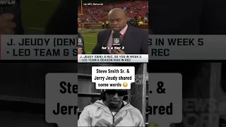 This exchange between Steve Smith and Jerry Jeudy 🫣 #nflnews #stevesmithsr #jerryjeudy #tnfonprime