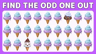 Find the ODD One Out | Sweets and Drinks Emoji Quiz 🍧🧁💦 | Easy, Medium, Hard, Impossible