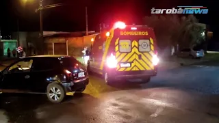 30-10-21  - Motociclista sofre fratura na perna em acidente em Cascavel