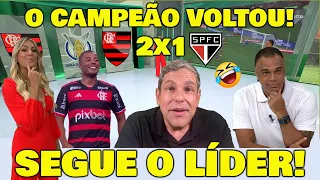 RENATA FAN ZOA DENÍLSON! FLAMENGO 2x1 SÃO PAULO "DE LA CRUZ É INCRÍVEL" SEGUE O LÍDER!