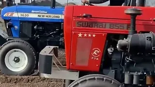 Swaraj 855 and Newholland 3630 Tractor Speed test 1 high gear ||