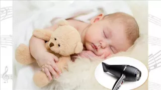 Hair dryer Sleep Trick! Babies Love This- WHITE NOISE