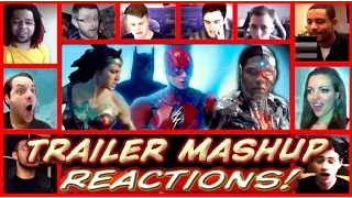 JUSTICE LEAGUE Comic-Con Trailer Reactions Mashup (31 people)Official Reaction Leaked Footage