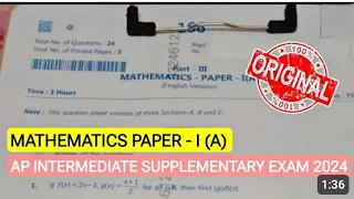 AP INTERMDITE PUBLIC ADVANCED SUPPLEMENTARY EXAM MATHS I ( A ) QUESTION PAPER ll