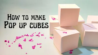 How to make Pop Up cubes? Full tutorial. Easy step wise. Jumping cubes tutorial. #popupcubes