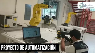 Integración de un Robot FANUC con PLC y HMI SIEMENS y Sistema de seguridad Laser Scanner.