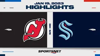 NHL Highlights | Devils vs. Kraken - January 19, 2023