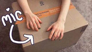 ASMR Microphone in a Box 📦 | Tapping and Scratching (no talking)
