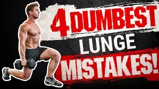 4 Dumbest Lunge Mistakes Sabotaging Your QUAD / LEG GROWTH! STOP DOING THESE!