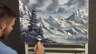 Paint with Kevin Hill - Large Snowy Mountains wet on wet HD