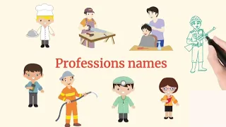 Learn the names of professions and jobs in English | for kids