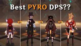 Who is BEST PYRO DPS ? Lyney vs Hutao vs Yoimiya!! [ Genshin Impact ]