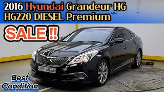 💥2016 Hyundai Grandeur HG HG220 DIESEL Premium