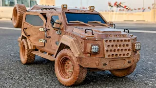 I Built The Armoured Car Knight XV from Fast & Furious | ASMR Wood Carving Art