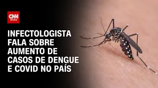 Infectologista fala sobre aumento de casos de dengue e Covid no país | LIVE CNN