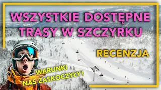 Wszystkie dostępne trasy w Szczyrku⛷ Warunki nas zaskoczyły❗️😱 Recenzja Szczyrk Mountain Resort 2024