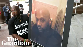 Daniel Prude: video released of police using ‘spit hood’ on black man who died of asphyxiation