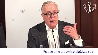 126. Deutscher Ärztetag: Vorab-Pressekonferenz mit BÄK-Präsident Dr. Klaus Reinhardt