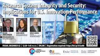 Center for Innovation Policy | Research System Integrity and Security