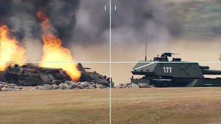 Russian Military Convoys Turned Into Flaming Wreckage By Ukraine Attack - Arma 3