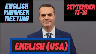 JW English Midweek Meeting 2021 September 13-19