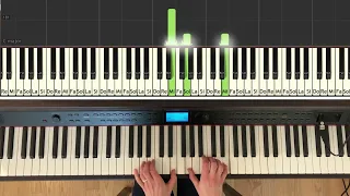 "Ballade pour Adeline" Paul de Senneville - comment jouer au piano, Synthesia, cours de piano facile