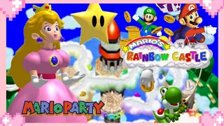 🌸 Mario Party (Mario's Rainbow Castle) - Peach Gameplay 💗