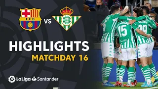 Highlights FC Barcelona vs Real Betis (0-1)