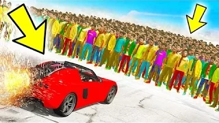 CAN 100+ PEOPLE STOP THE ROCKET CAR IN GTA 5?