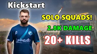 LG Kickstart - 20+ KILLS (2.8K Damage) - SOLO vs SQUADS! - PUBG