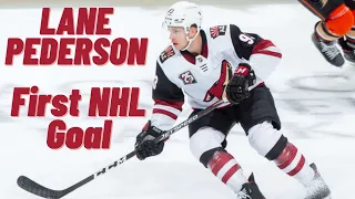 Lane Pederson #93 (Arizona Coyotes) first NHL goal Apr 2, 2021