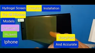 Samsung Note 10,10 Plus Hydrogel Screen Protector Installation All Samsung,Huawei,Iphones,LG,Sony