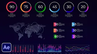 3 Simple Infographics Techniques in After Effects | Motion Graphics Tutorial