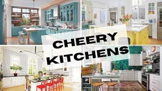 Bright & Cheery Kitchens Home Decor & Home Design | And Then There Was Style
