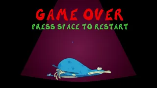 Globox Moment - Game Over screen.