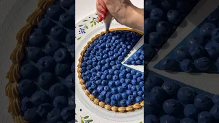 Blueberry 🫐 tart Art #creatingart #shareart #artlovers #videoproduction