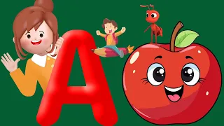 A For Apple B For Ball I Abcd Song I Abcd Rhymes I Abc Song Nursery Rhymes I ABC Song | @r_hymes