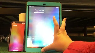 iPhone X (American Female Siri) meets iPad 5 (British Male Siri)