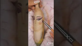 Banana Skin care 🍒🍒🍒🍒 макияж на банане