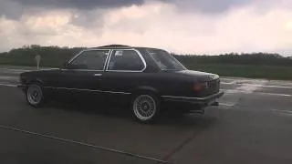 Bmw E21 323i vs 325i 1/4 mile dragrace 2014 május 1. Taszár