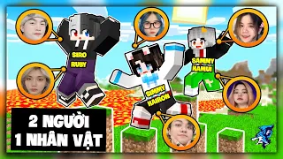 Minecraft nhưng Parkour Cặp Đôi | Siro Bất Lực Vì Noob Ruby Mù Đường - Kairon Và Mèo Simmy Gian Lận