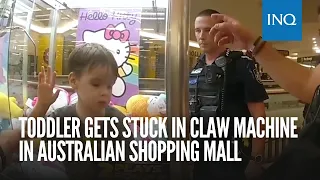 Toddler gets stuck in claw machine in Australian shopping mall