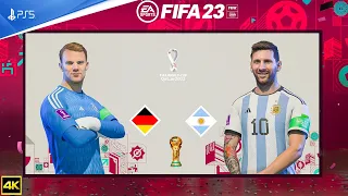 FIFA 23 - Argentina Vs Germany -  FIFA World Cup 2022 Final Qatar | PS5™ [4K ] Next Gen