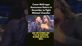 McGregor: I'm Back! Targeting December Return to Fight Chandler