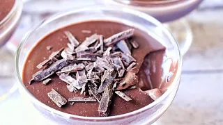 15 Minutes Eggless Chocolate Pudding | No Bake Chocolate Pudding