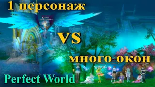 Perfect World один персонаж или много окон - сравнение и выводы // пв игра за одно окно