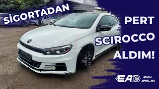 Sigorta'dan Ağır hasarlı Volkswagen Scirocco Aldım !!! | Tüm Onarım Aşaması