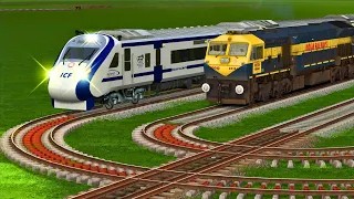 Trains vs Unfinished Railroad Bridge – Train Simulator 2022 | Train Accidents & Crashes