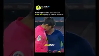 Messi Shows His RESPECT To The Goalkeeper